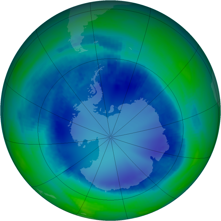 Ozone Map 2000-08-15